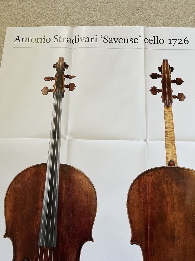 Strad Poster - Antonio Stradivari 'Saveuse' Cello 1726 (folded) - Cello making