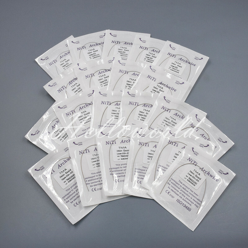 5 Packs Dental Ortho TMA Arch WireTitanium Molybdenum Alloy Rectangular