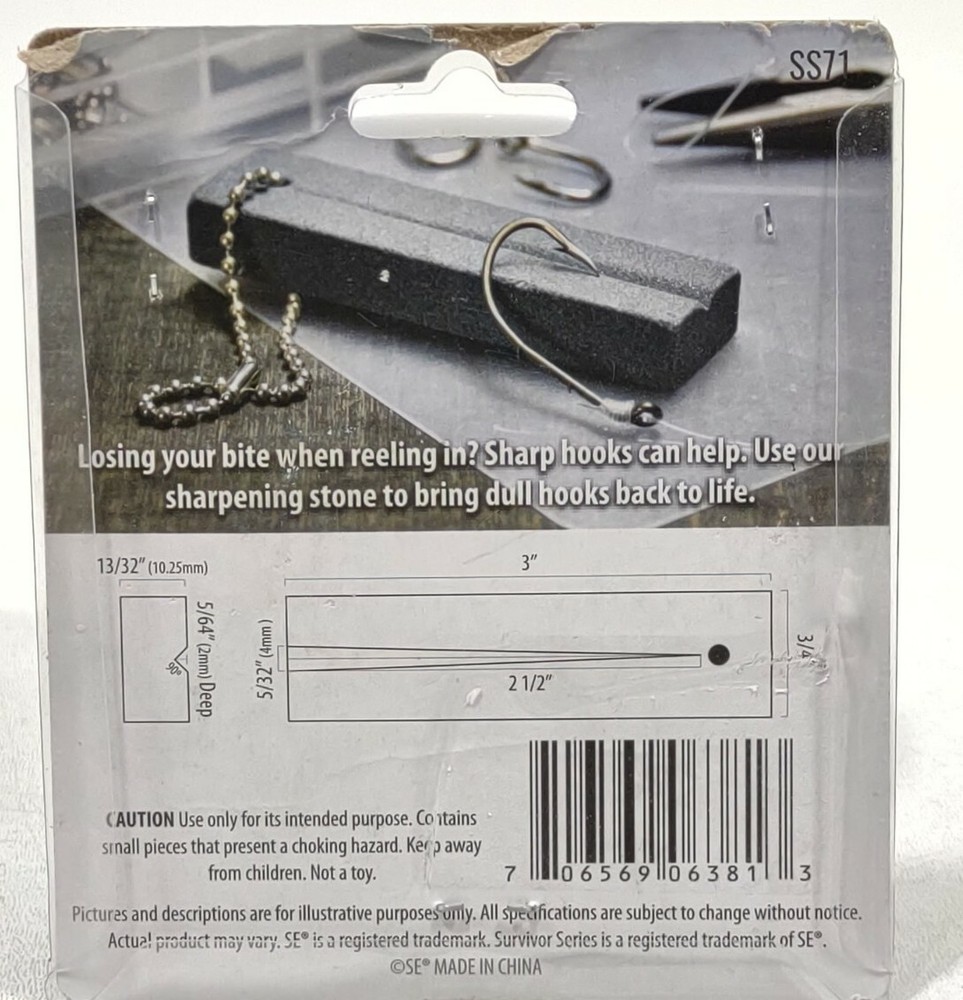 Knife Sharpening Stone Pocket Fish Hook Sharpening Stone Keychain SS71