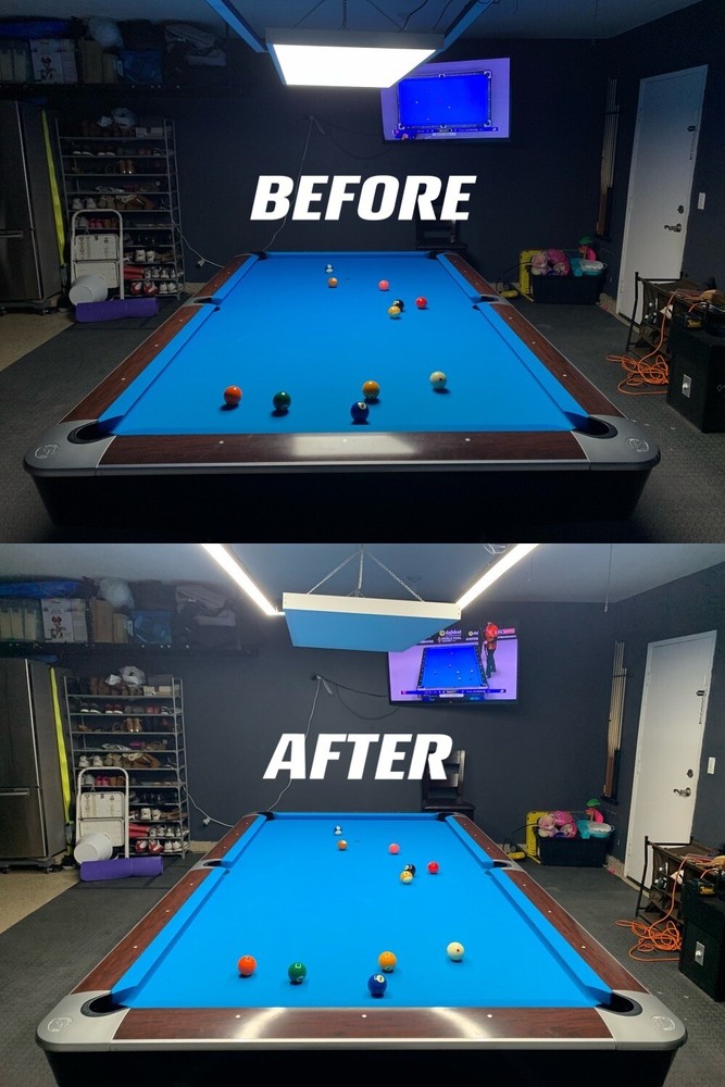 9FT Professional Pool Table Lighting - Perimeter LED Billiard Lights