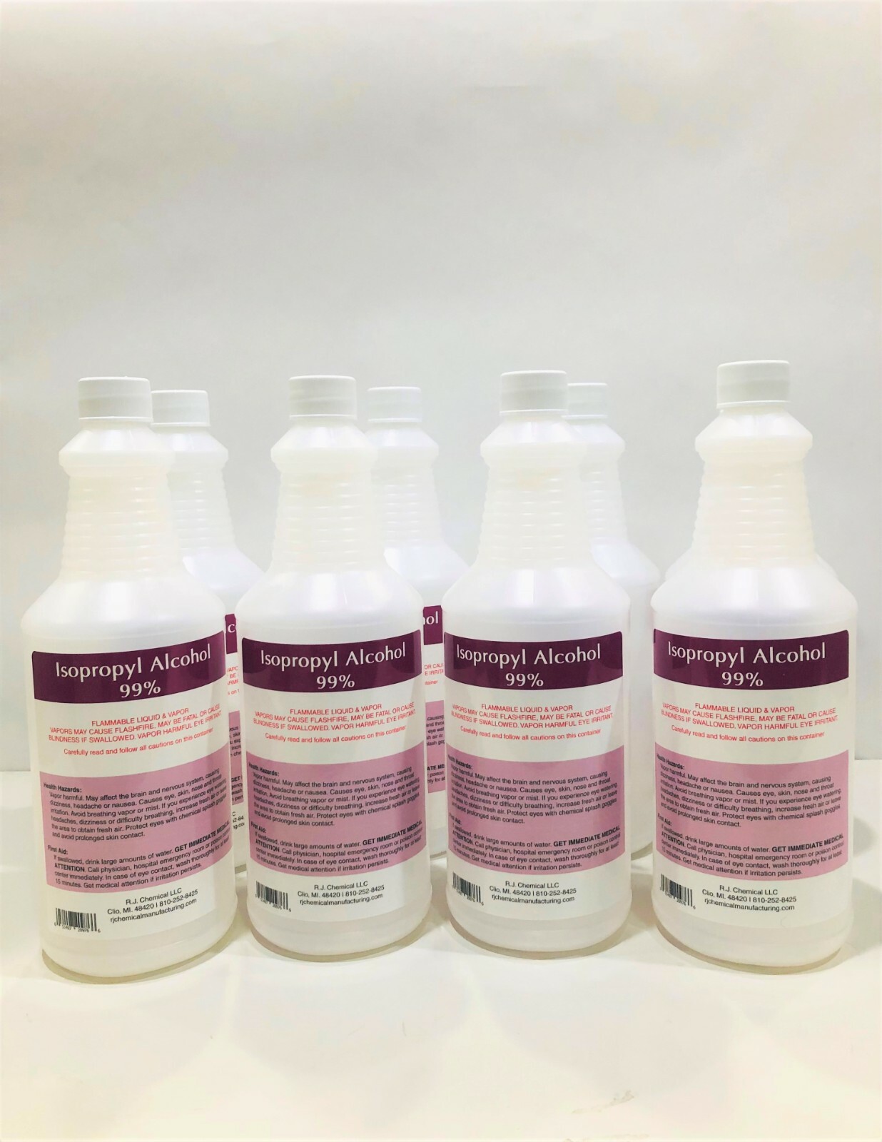 ISOPROPYL ALCOHOL 99% - NO IMPURITIES 2 GALLONS PACKED IN 8 QT BTL-MADE IN USA