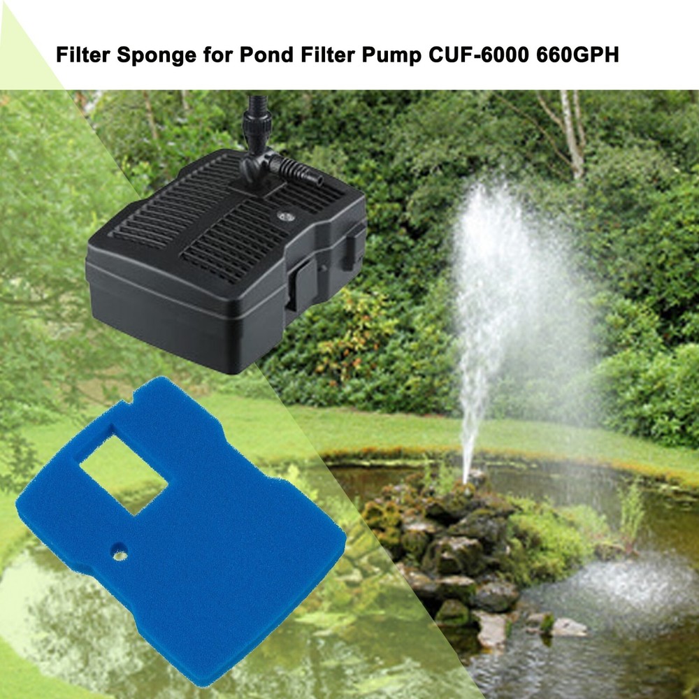 Sponge Filter Pad for All in One Pond Pump Filter CUF-6000 660GPH Replacement