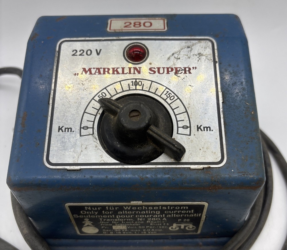 Marklin Super 280 Controller 220 Volt Tested Turns On