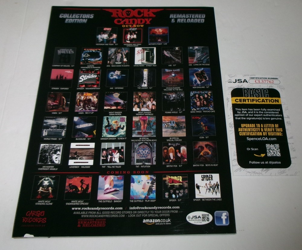 Peter Criss SIGNED Rock Candy Magazine JSA CERT Feb/Mar Issue