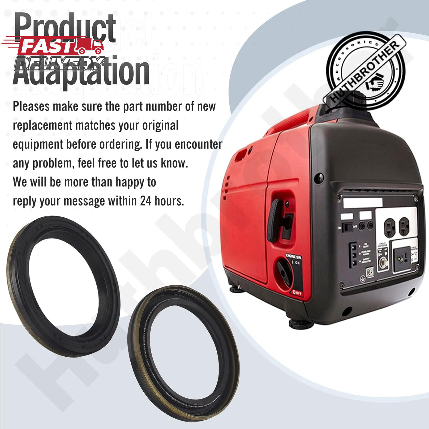 2 Packs 795387 Oil Seal for B&S Replaces 499145/791892/690947