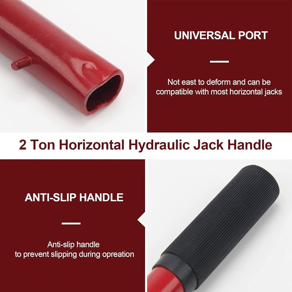 2 Ton Floor Jack Handle Replacement,Horizontal Hydraulic Jack Handle for Car