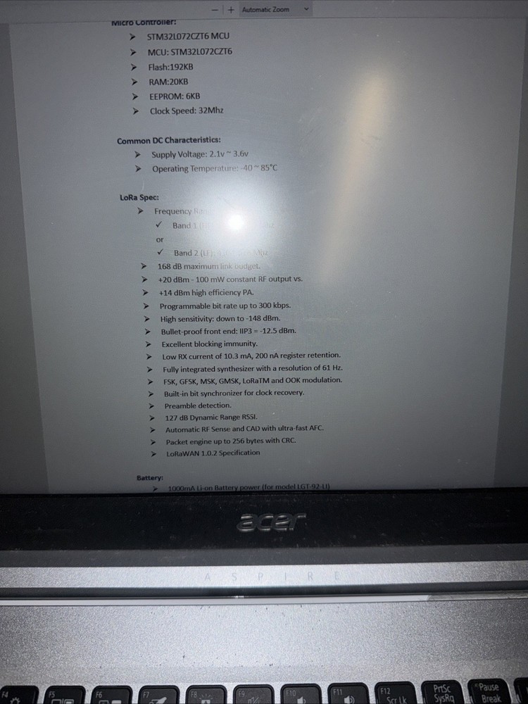 Dragon Lgt-92 LoRaWan GPS Tracker. Long/ Range Low Pwr Open Source Programable