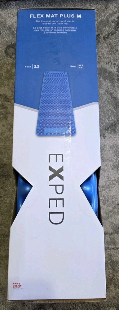 Exped FlexMat Plus Sleeping Pad Blue, M