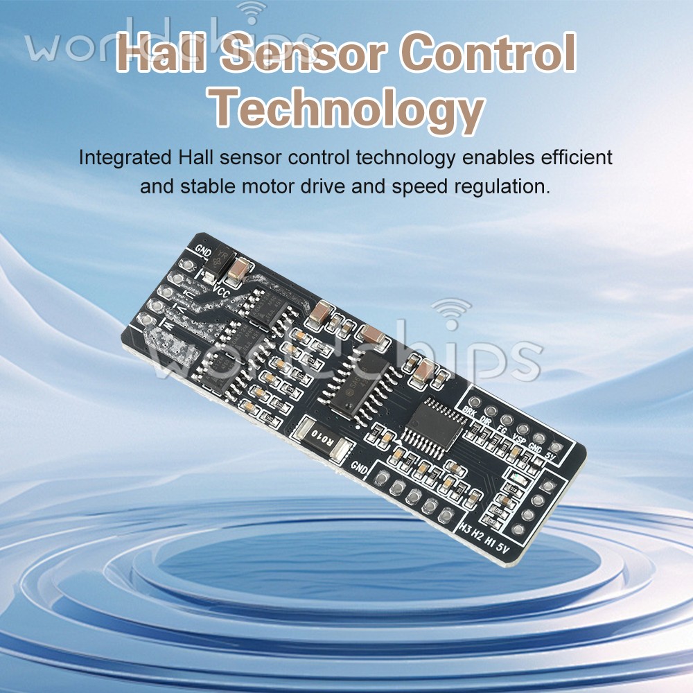 BLDC Hall Sensor 3Phase Brushless DC Motor Driver Board Speed Controller DC7-40V