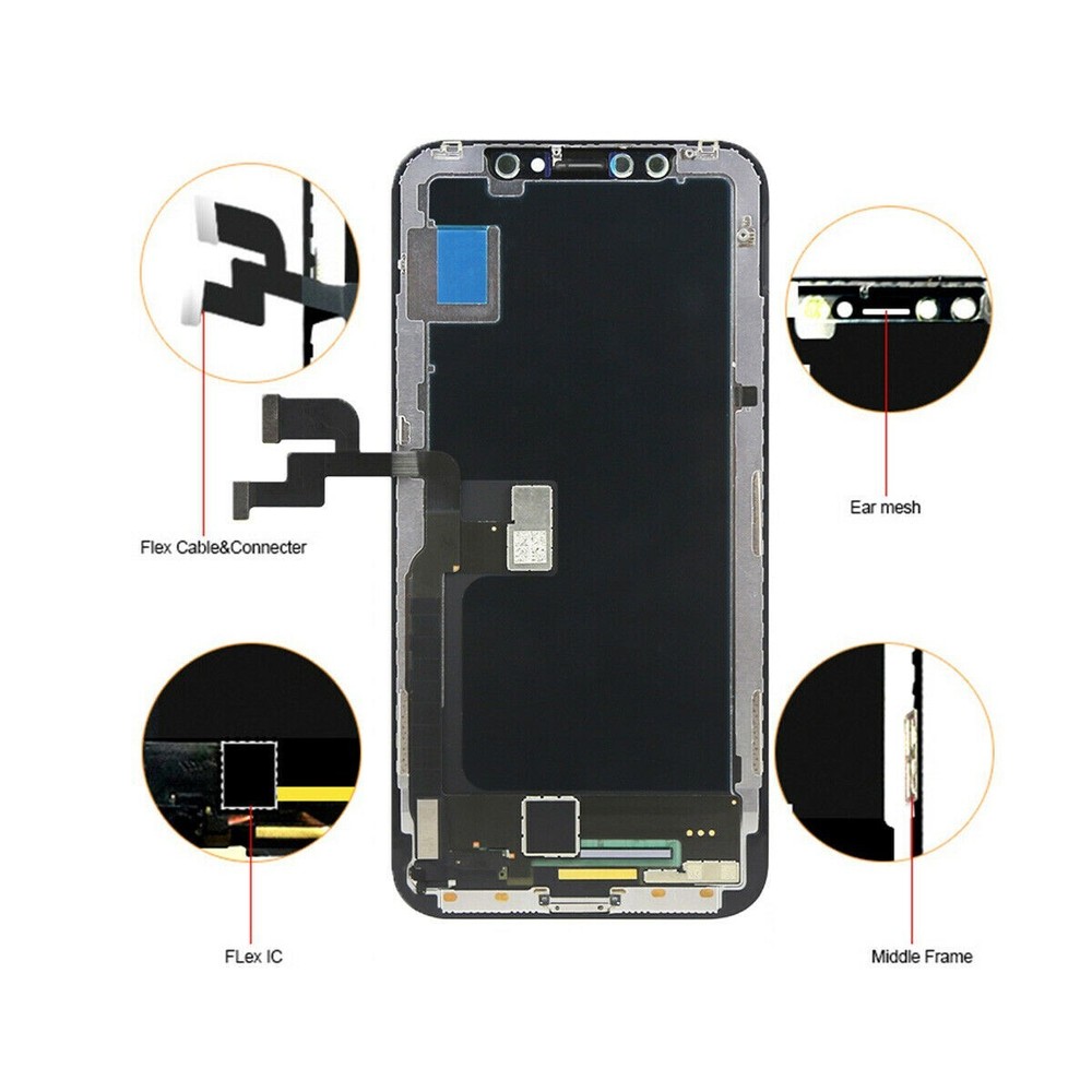 New iPhone X 5.8" LCD Display Touch Screen Digitizer Assembly Replacement Black