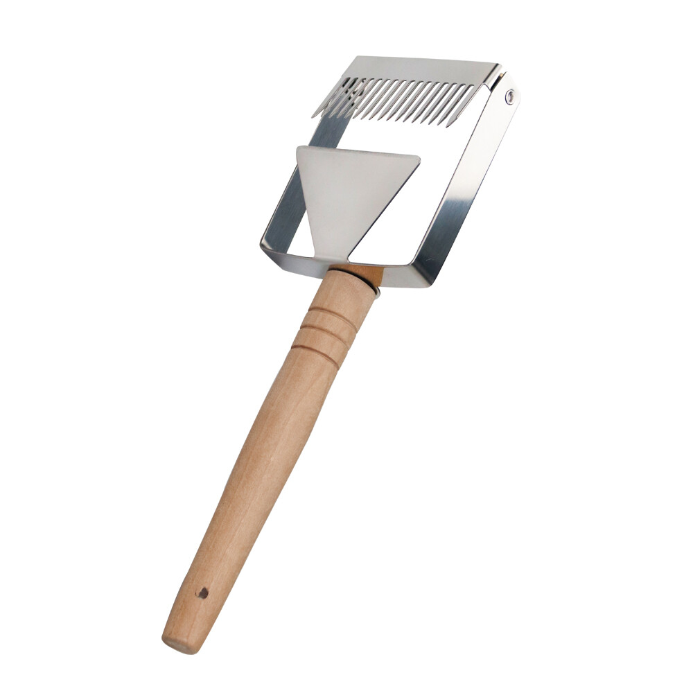 Honeycomb Cutter Scraper Equipment Wooden handle Uncapping Beekeeping Tools