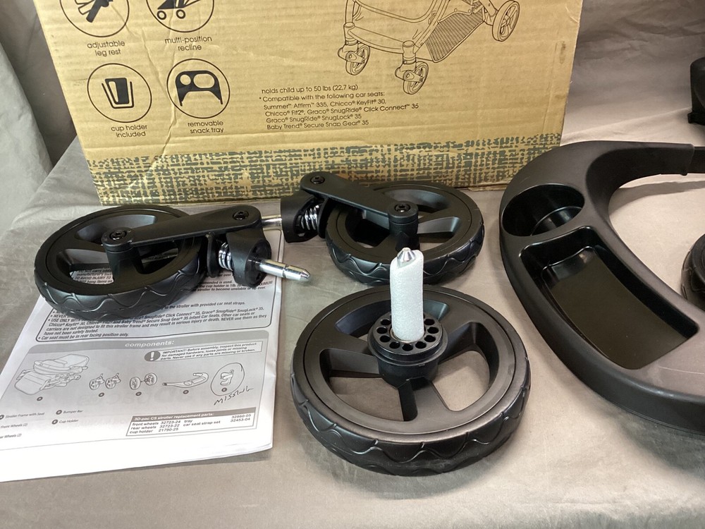 Summer 3Dpac CS Compact Fold Stroller Black - Missing Cup Holder