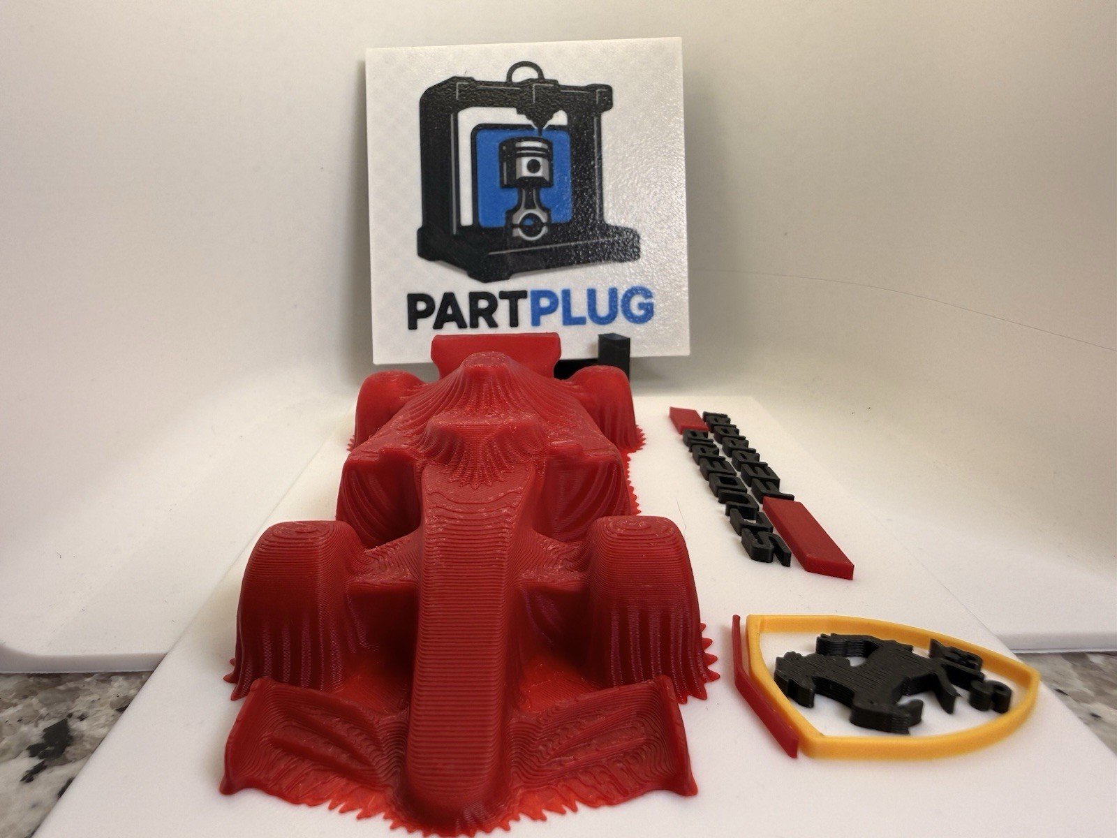 Ferrari F1 Car Reveal Art For Desk Man Cave Office boyfriend Gift Scuderia Wall