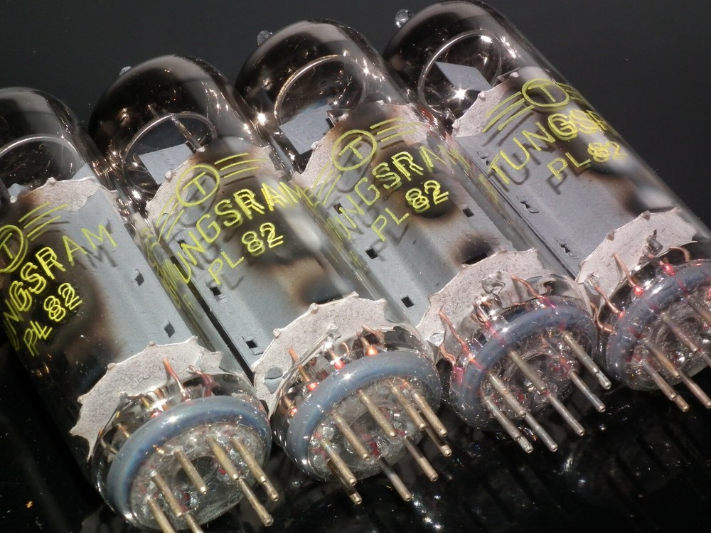 PL82 Tungsram NOS Platinum matched quad - Audio pentode