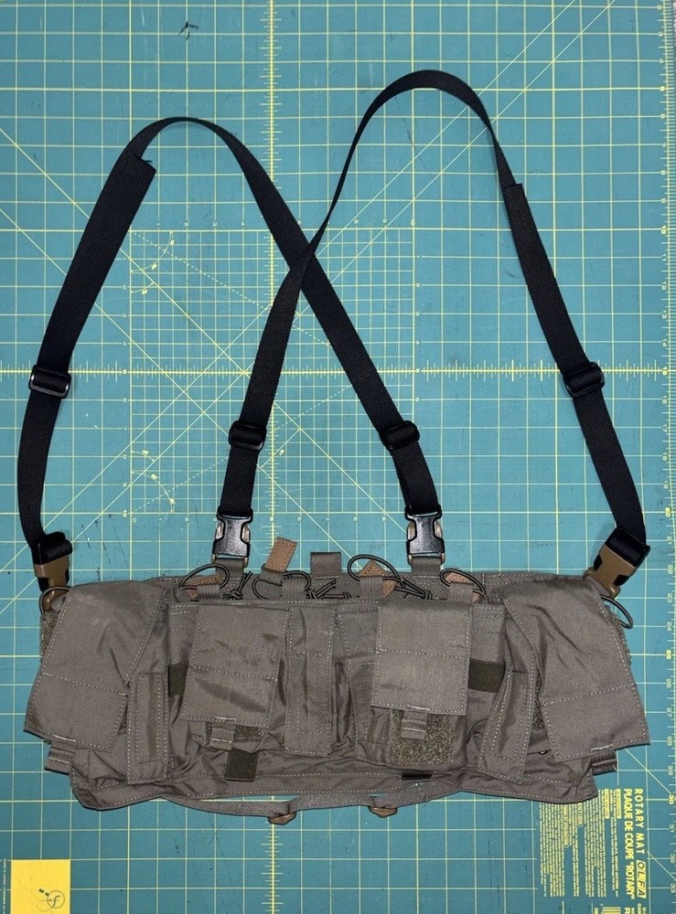 Chest Rig X Harness Shoulder Strap & Back Strap Set - Black