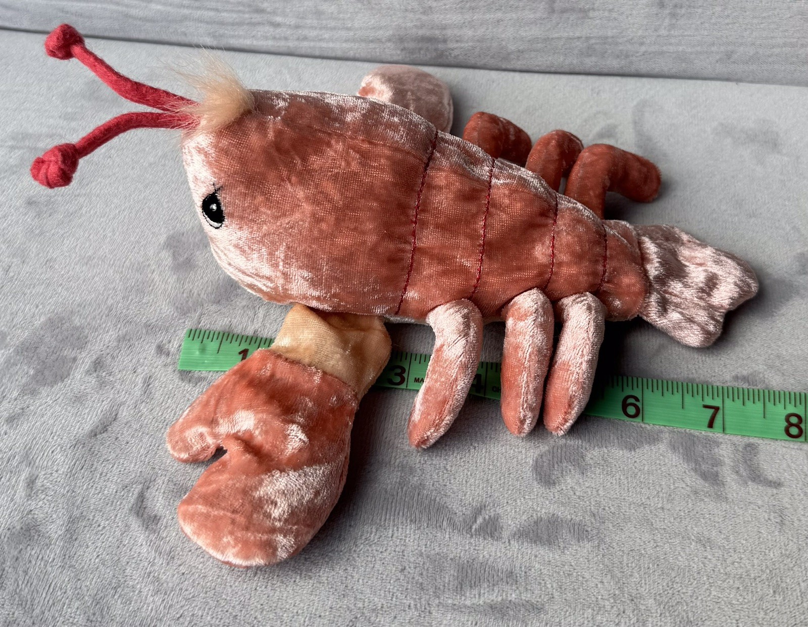 1999 Precious Moments Tender Tails by Enesco Lobster Plush Velvety 7”