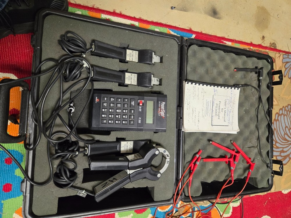 PS 3000 PowerSight Power Analyzer Kit with Case and Accessories !