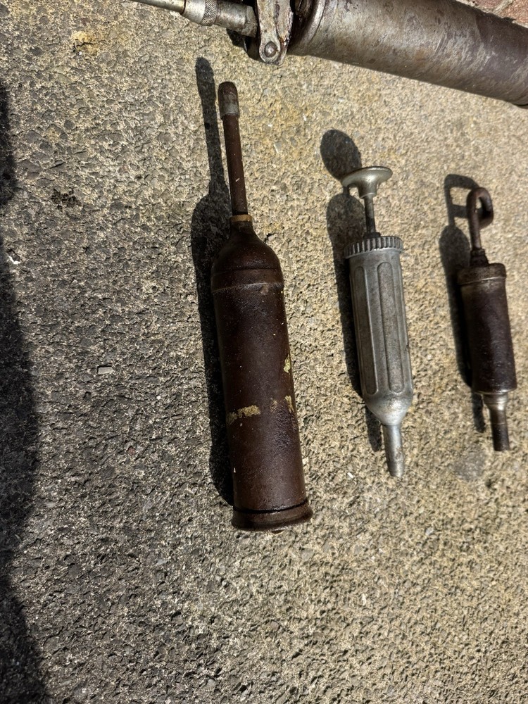 Three Vintage Grease Guns
