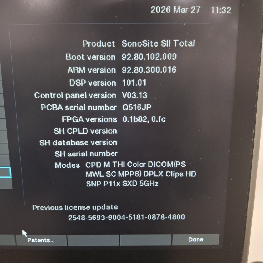 Sonosite SII Ultrasound