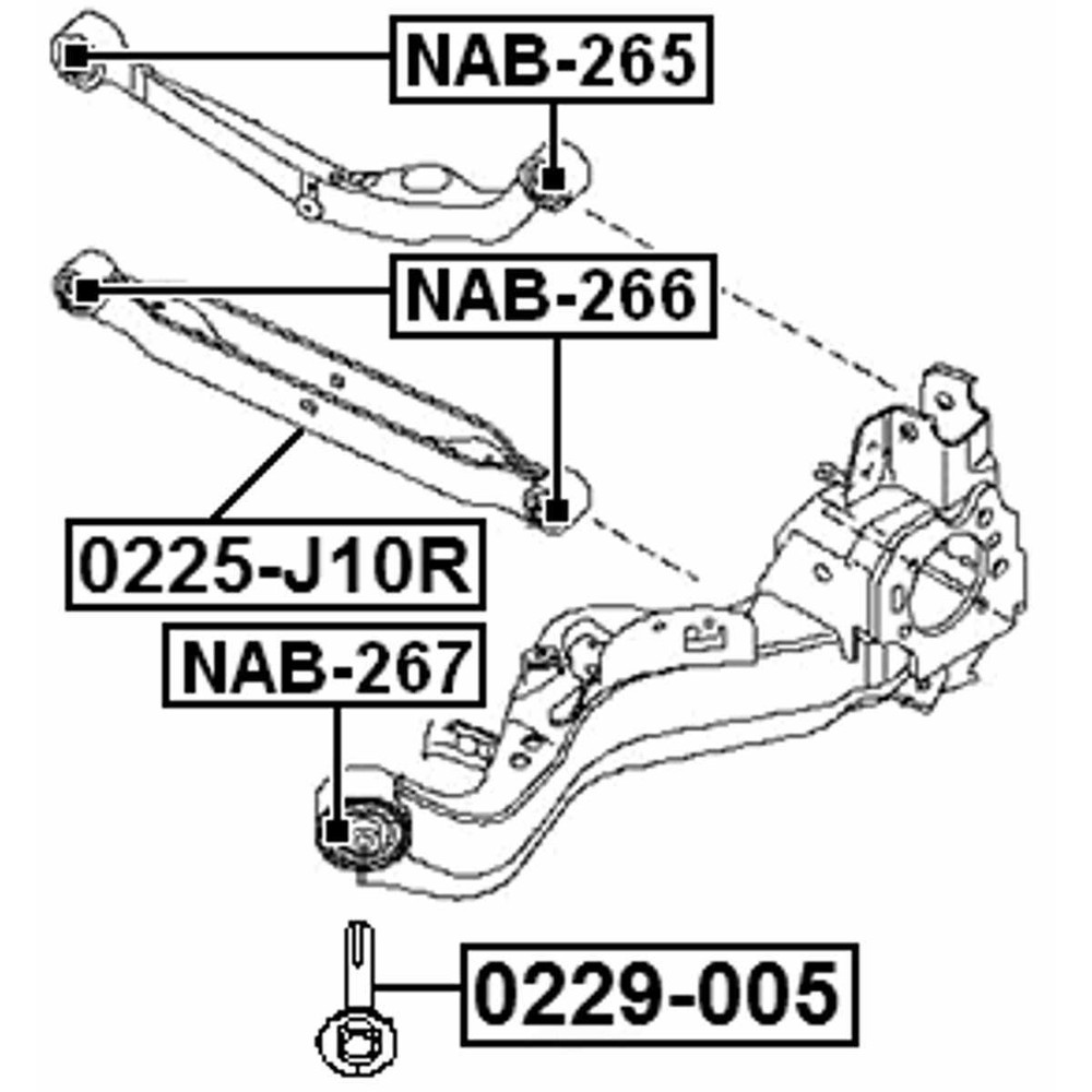 Alignment Cam Bolt-LE Febest 0229-005