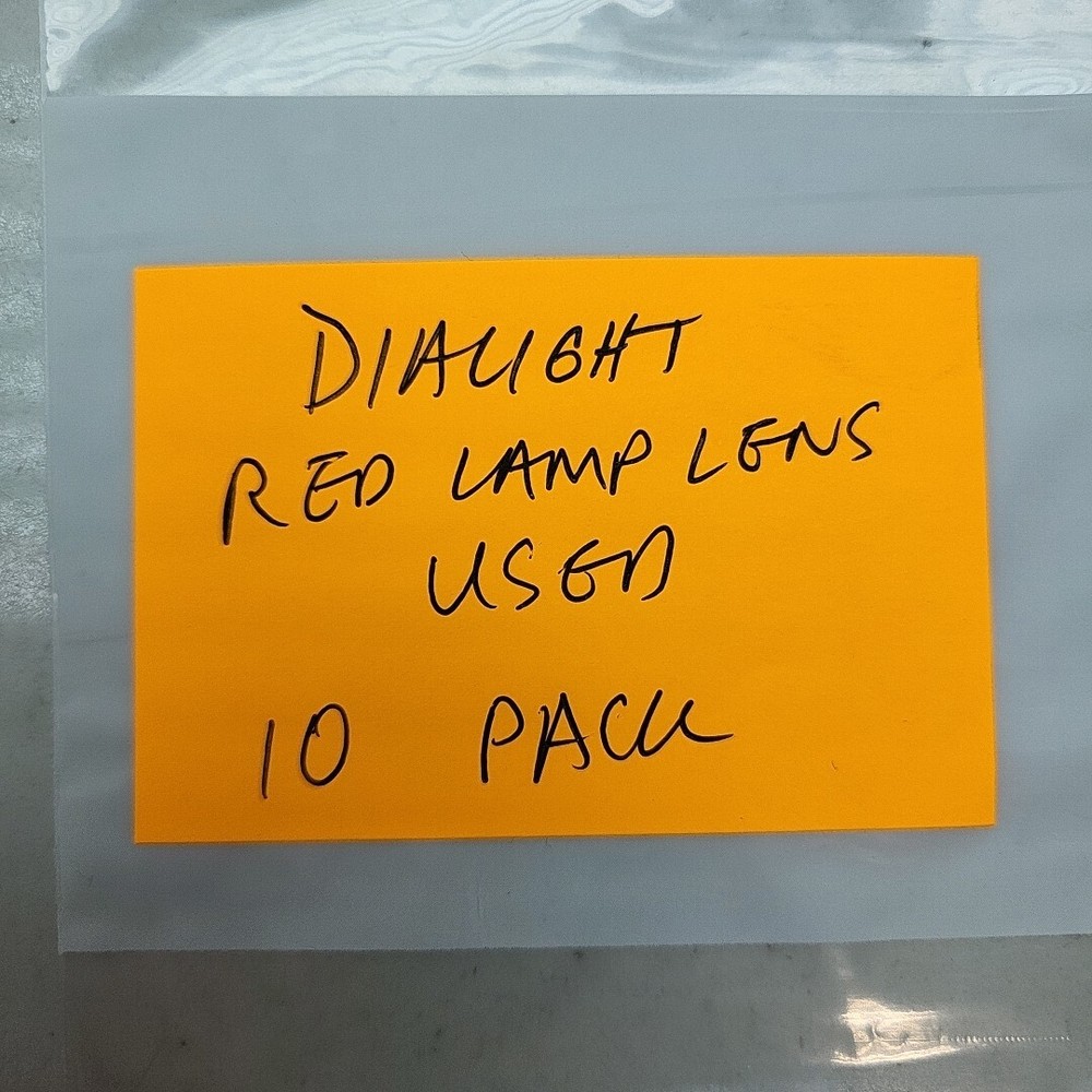 10 Pack Dialight Red Lamp Lens Caps For 081 Socket Indicators Min Panel Ind Used