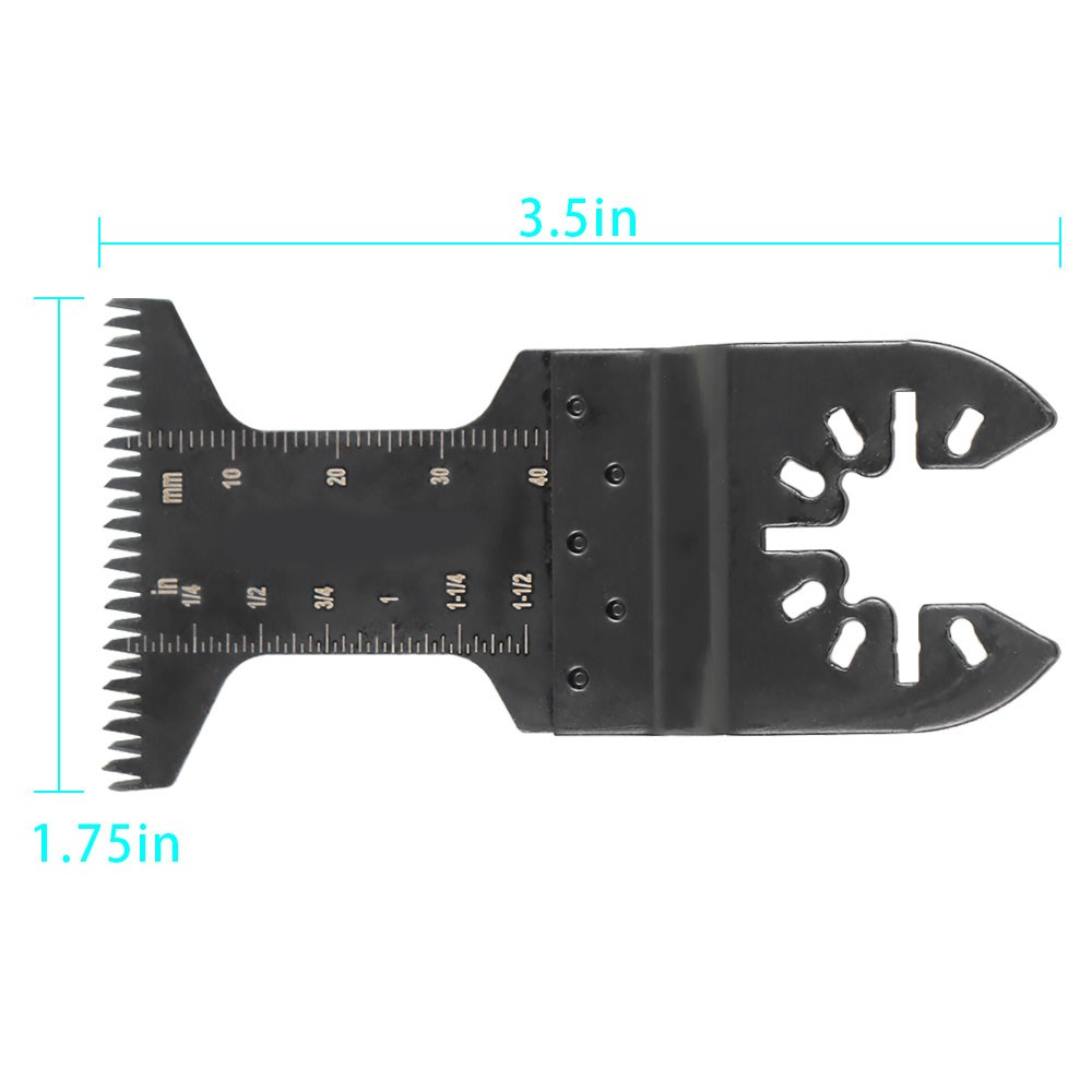 60 Pcs 1.75" - 3.5" Oscillating Multitool Tool Quick Release Saw Blades
