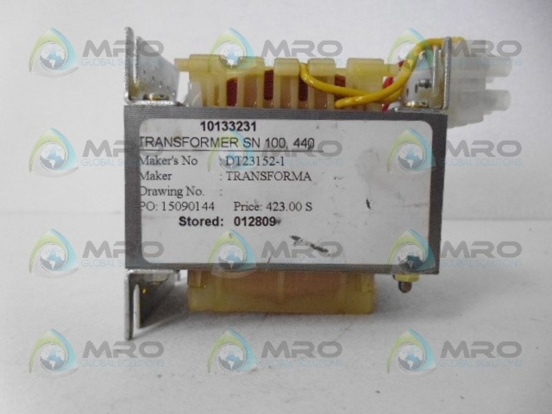 TRANSFORMATOR-TEKNIK DT 23152-1 TRANSFORMER (AS PICTURED) NSNP