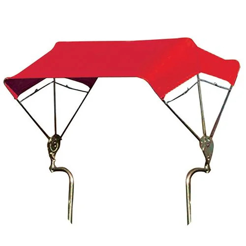 3-Bow Tractor Canopy with Frame Fender Mount 40" - Red