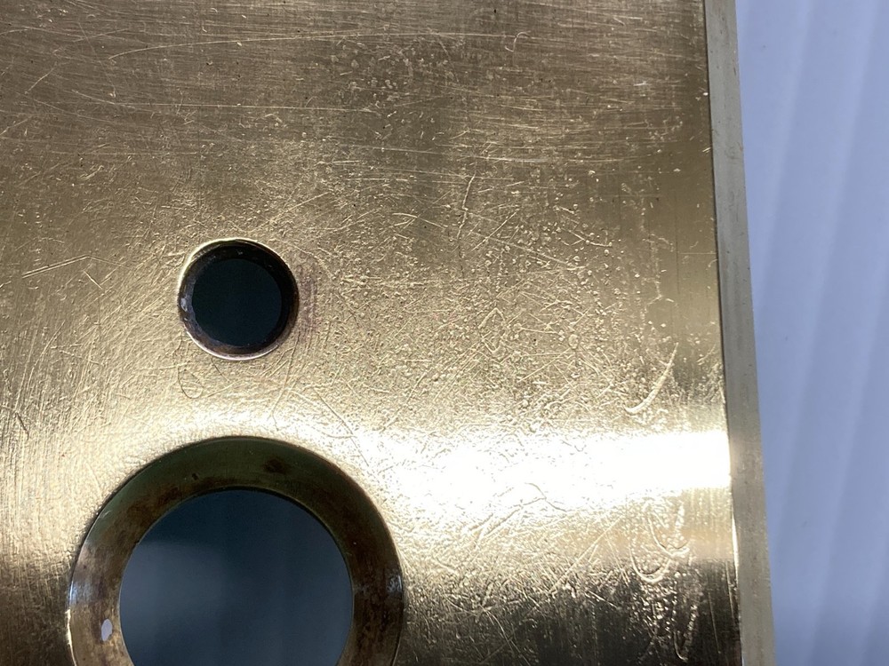 Vintage Brass Perkins Push Button Light Switch Wall Plate Covers .040 Thick