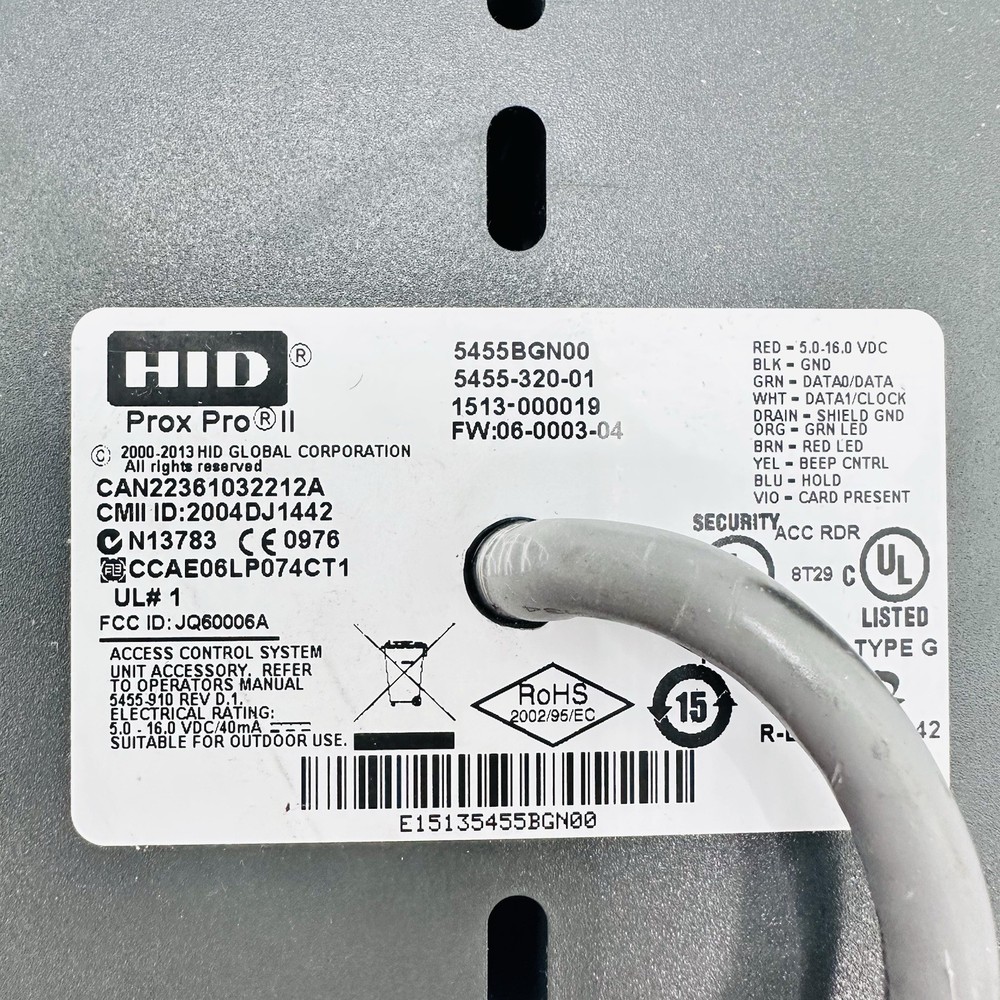 HID ProxPro II Wall Switch Proximity Reader – 5455BGN00 | Security Access