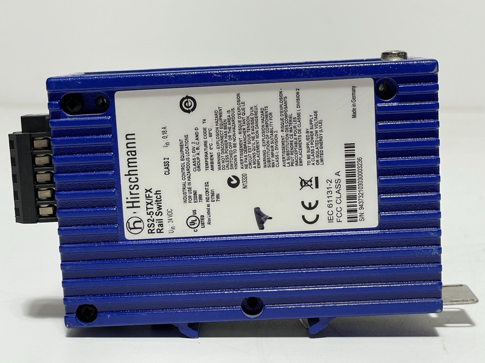 Hirschmann RX2-5TX/FX Rail Switch