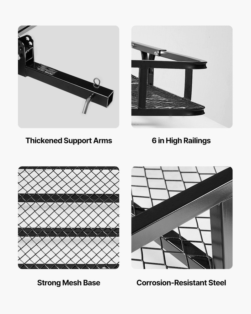 500lb 60x24x6in Enhanced Stability Cargo Frame with Quick Release