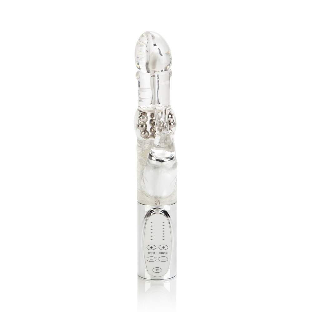 Platinum Jack Rabbit Vibrator Silver Vibe