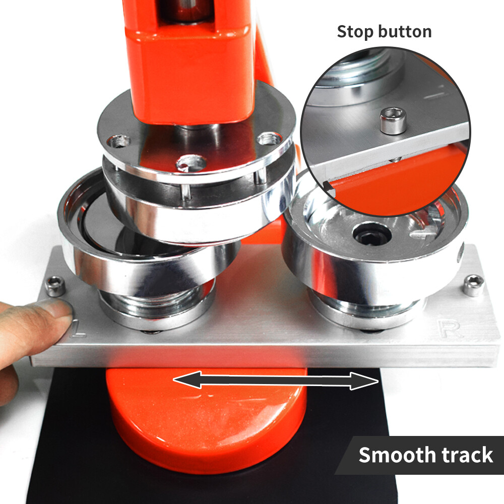 Button Maker DIY Badge Punch Press Machine+100pcs components buttons 37/58mm US