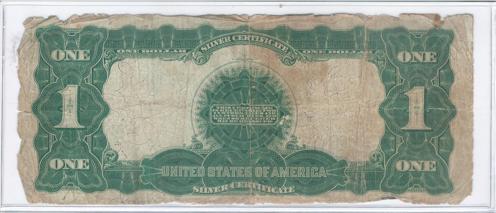 1899 $1 One Dollar Black Eagle Silver Certificate Bank Note (rare note) !