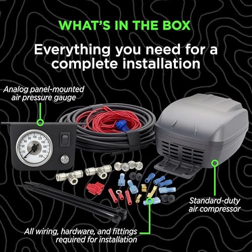 Atlus Engineered On-Board Universal Air Compressor System with Gauge - AA25804