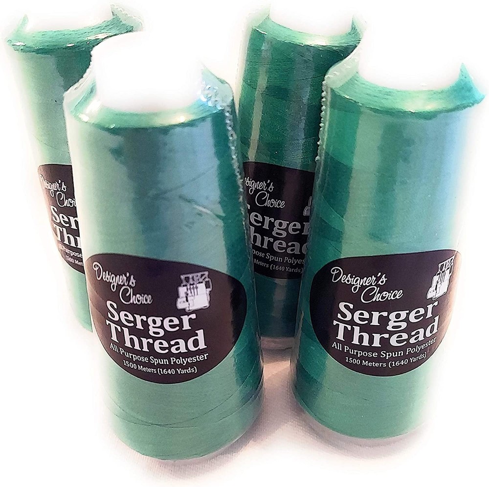 4-Pack Serger Thread for Quilting Embroidery Overlock | 100% Polyester | 1640...