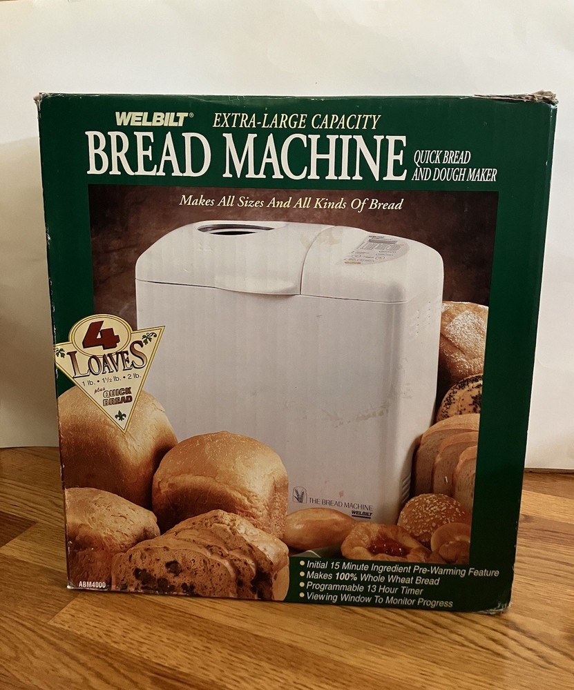 Welbilt Bread Machine Extra Large Capacity Dough Maker ABM4000 Pls Read