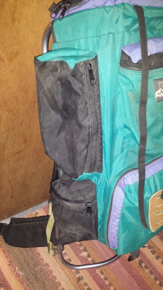 Vintage 90's* Jansport external frame backpack* large* 33" frame* USA*
