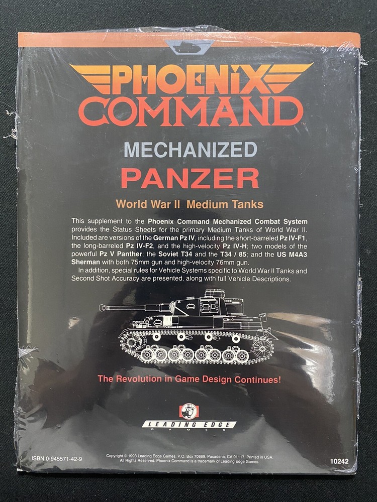 Phoenix Command Mechanized Panzer New Factory Sealed