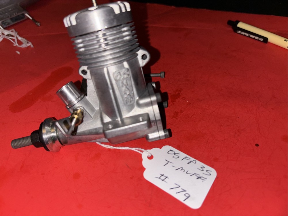 OS 35 FP C/L ENGINE WITH T-MUFFLER NICE #779