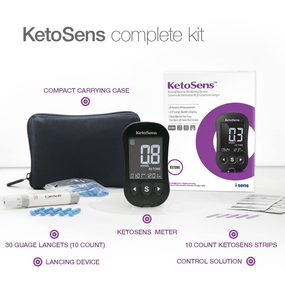 Blood Ketone Testing Starter Set: Keto Diet App