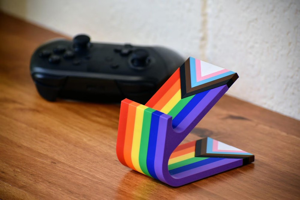 Pride Controller Stand - 3D Printed