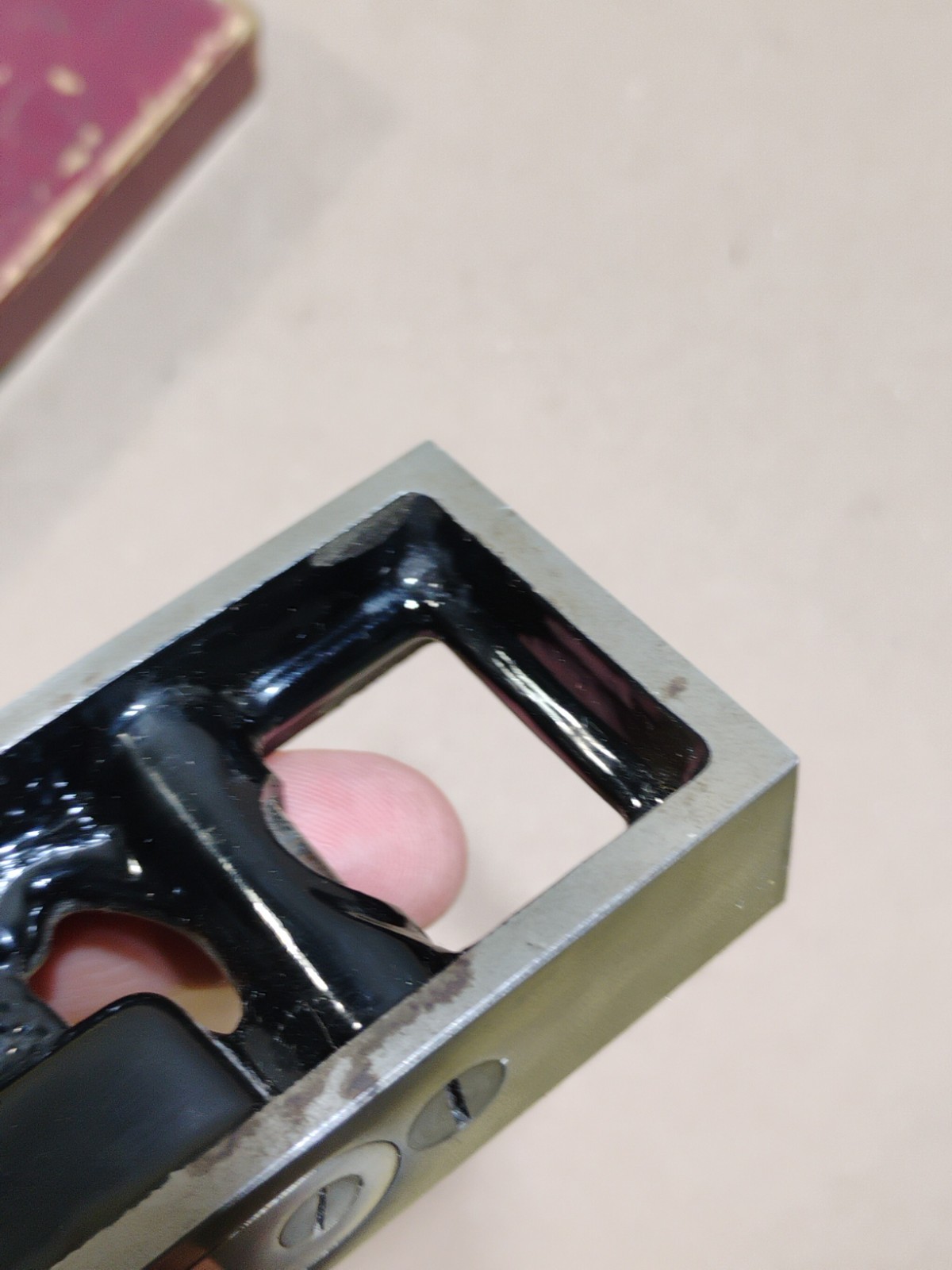 Vintage Starrett No. 132 Iron Level 6" Machinist Level w/ Original Box