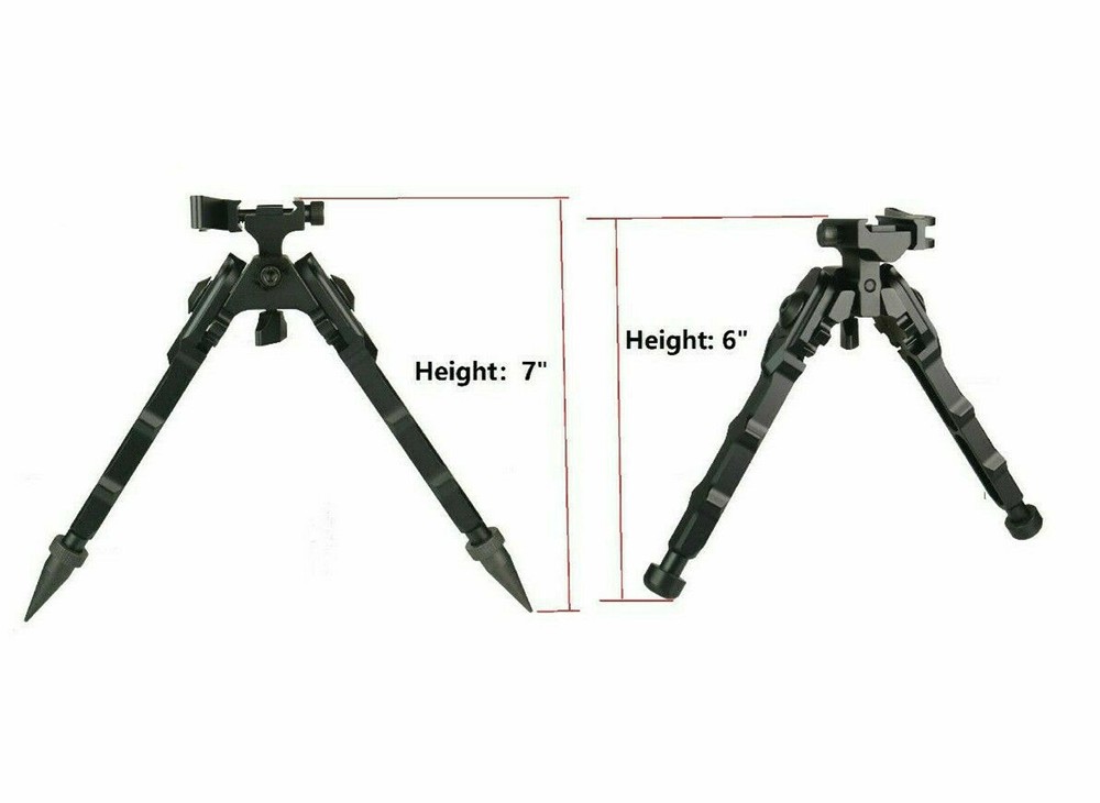 Quick Detachable Mini Bipod For Ruger PC Anodized Black, 5 Positions