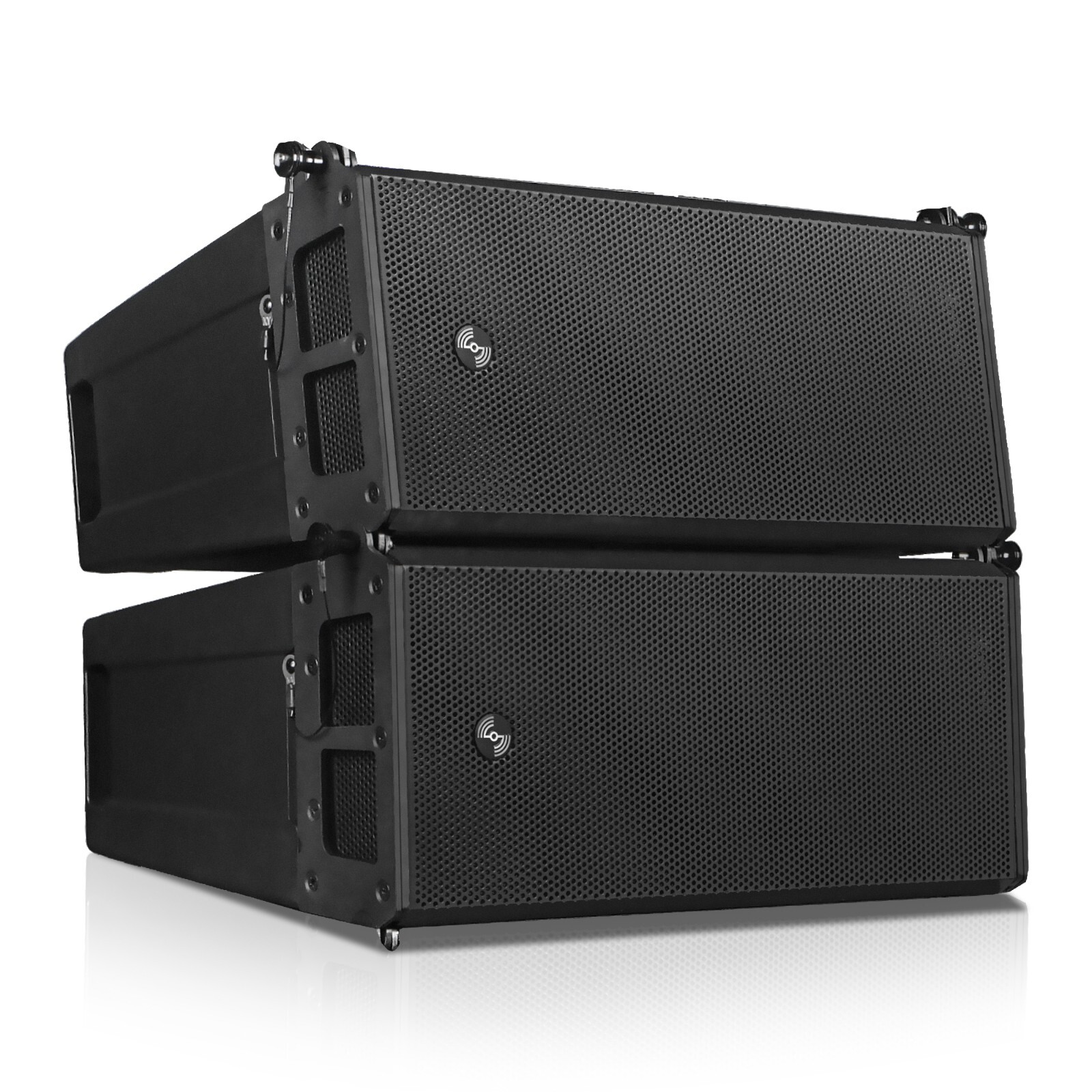Sound Town Pair 2x6.5" Powered Line Array Speaker,4 Presets(ZETHUS-A26PW-PAIR)