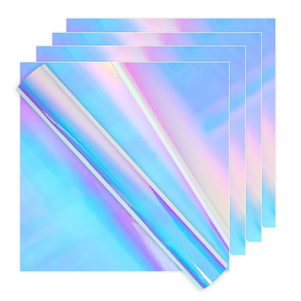 IModeur Opal Permanent Holographic Vinyl Bundle (5 Pack, 12” x 12”)