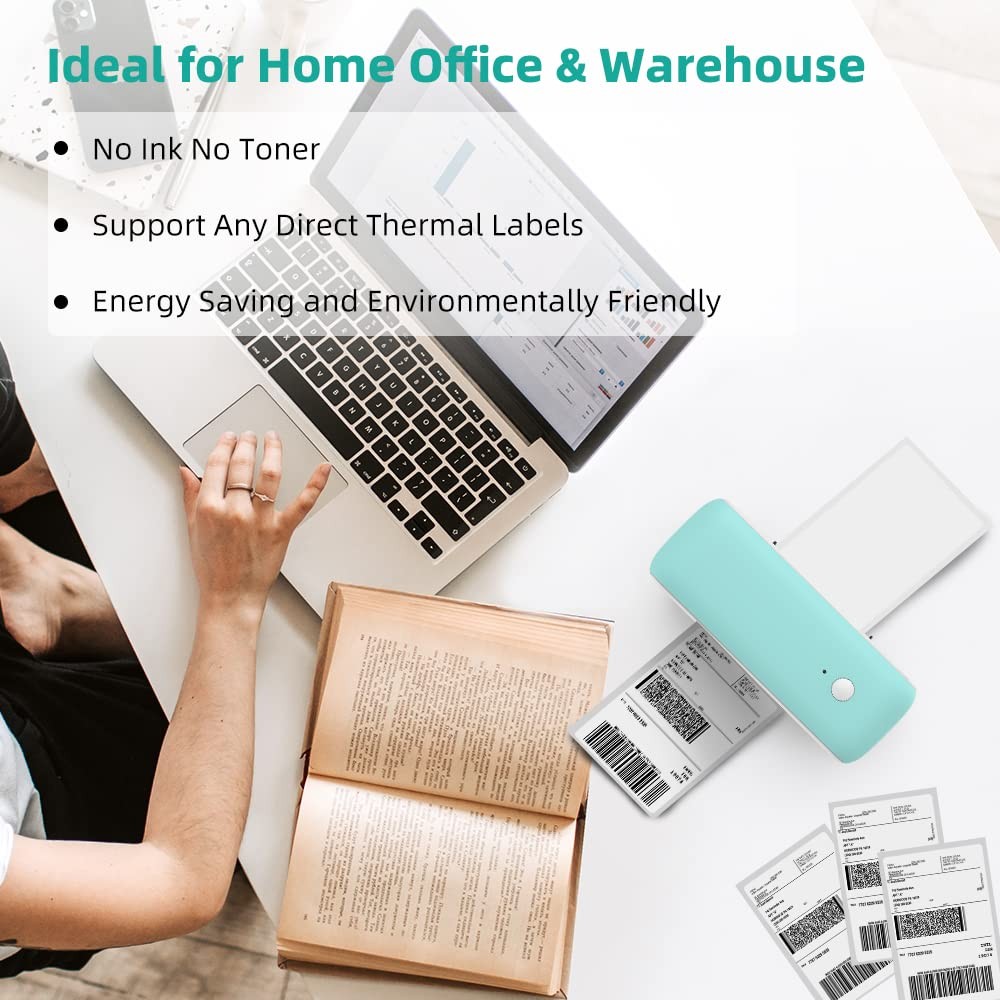 Thermal Label Printer Shipping Barcode Printer USB Connect for UPS USPS FedEx