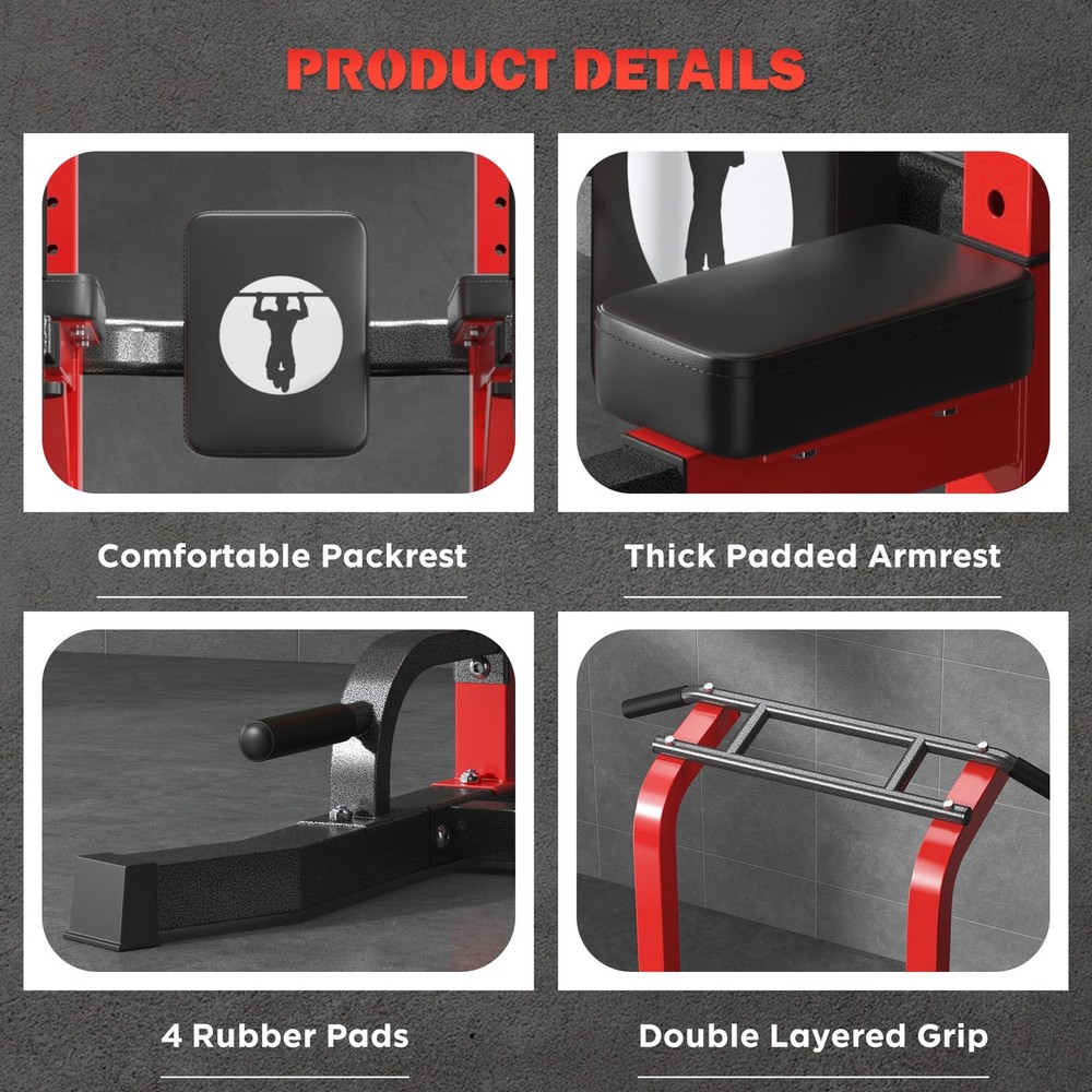 Home Gym Power Tower Adjustable Pull Up Station