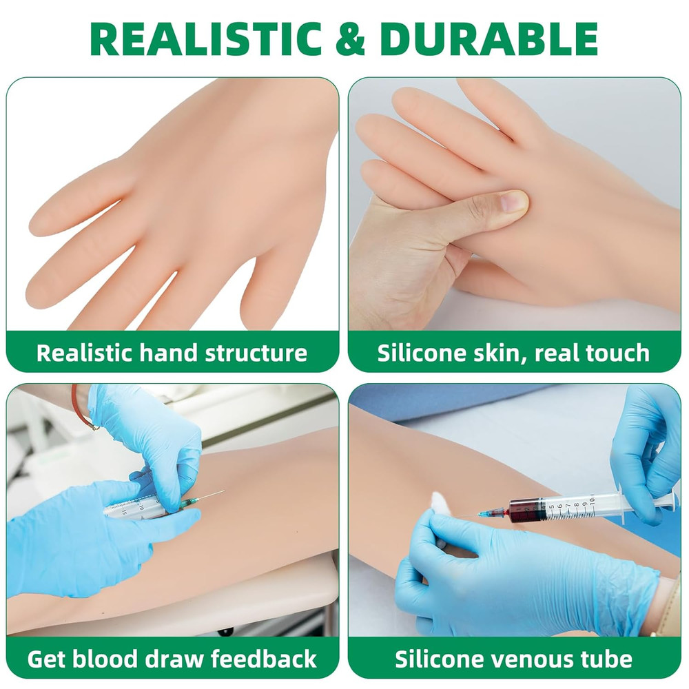 Phlebotomy Practice Kit for Injection Training, IV Practice Kit for Nurse With